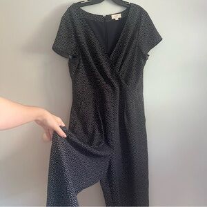 Navy Polka Dot Jumpsuit